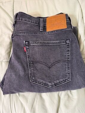 Levi's Capital E True Premium Vintage Pre 1971 Black Denim 514 Jeans W38L30
